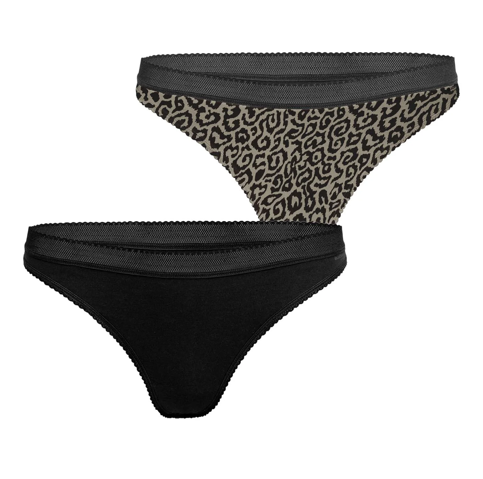 Bjorn borg dames strings 2-pack - Panter - Katoenen dames string - liupaard