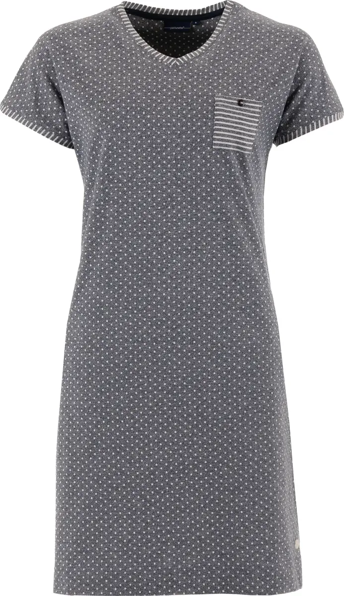 Pastunette dames nachthemd Korte mouw - NOS - Grey Dots - Maat XS Pastunette dames nachthemd Korte mouw - NOS - Grey Dots - Maat XS