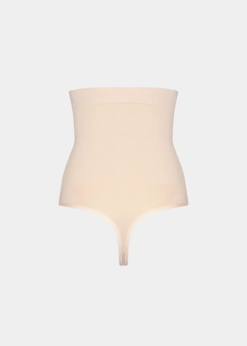 Magic hoge corrigerende String Bamboe - High Waist - Hoge taille shapewear slip