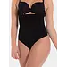 Magic hoge corrigerende String Bamboe - High Waist - Hoge taille shapewear slip - Zwart