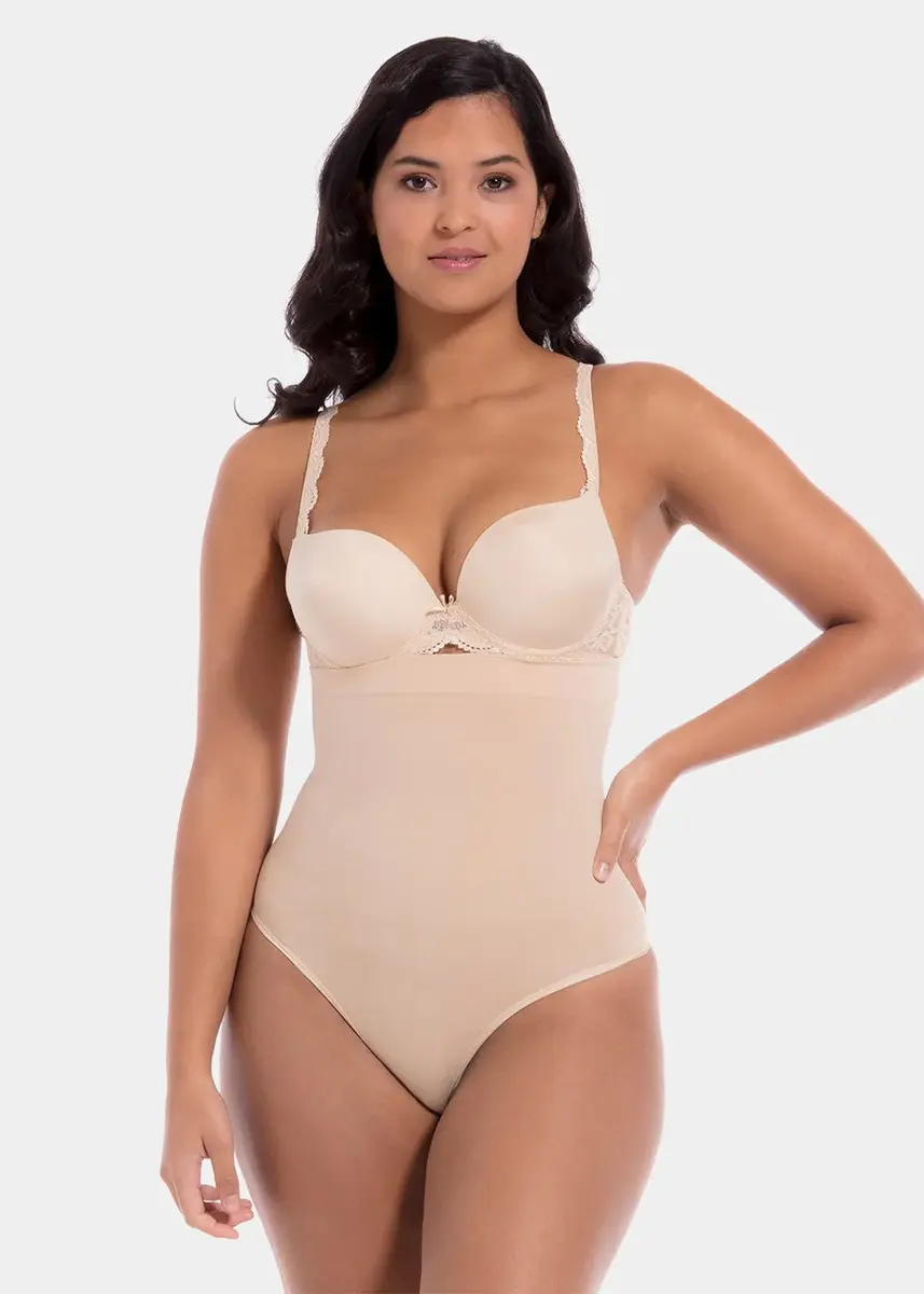 Magic hoge corrigerende String Bamboe - High Waist - Hoge taille shapewear slip