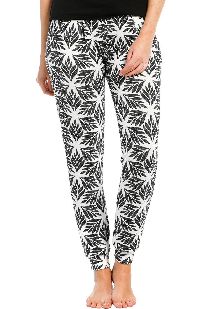 Pastunette 24/7 lange pyjamabroek / legging dames - NOS - Leaves
