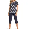 Pastunette capri pyjamabroek dames - Dark Blue