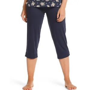 Pastunette capri pyjamabroek dames 3/4 broek - Donkerblauw - Viscose Pastunette capri pyjamabroek dames 3/4 broek - Donkerblauw - Viscose