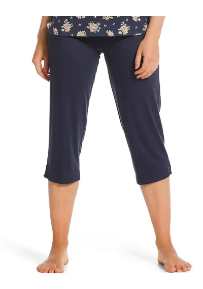 Pastunette capri pyjamabroek dames - Dark Blue