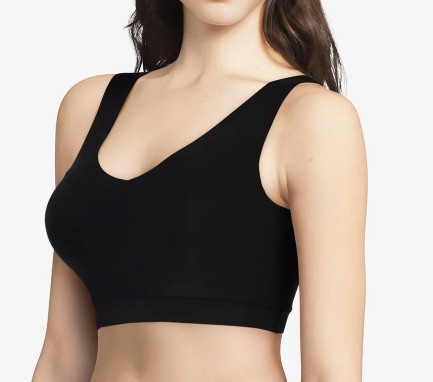 Chantelle Bralette top met vulling - Soft Stretch - Padded top - Bralette / BH Top naadloos dames - Rood - zwart - Huidskleur