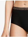 Chantelle naadloze Kanten slip - Soft Strech - High waist lace - Kanten taille slip - Katoenen kruisje