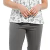 Pastunette dames shortama 3/4e broek - Grey Sea