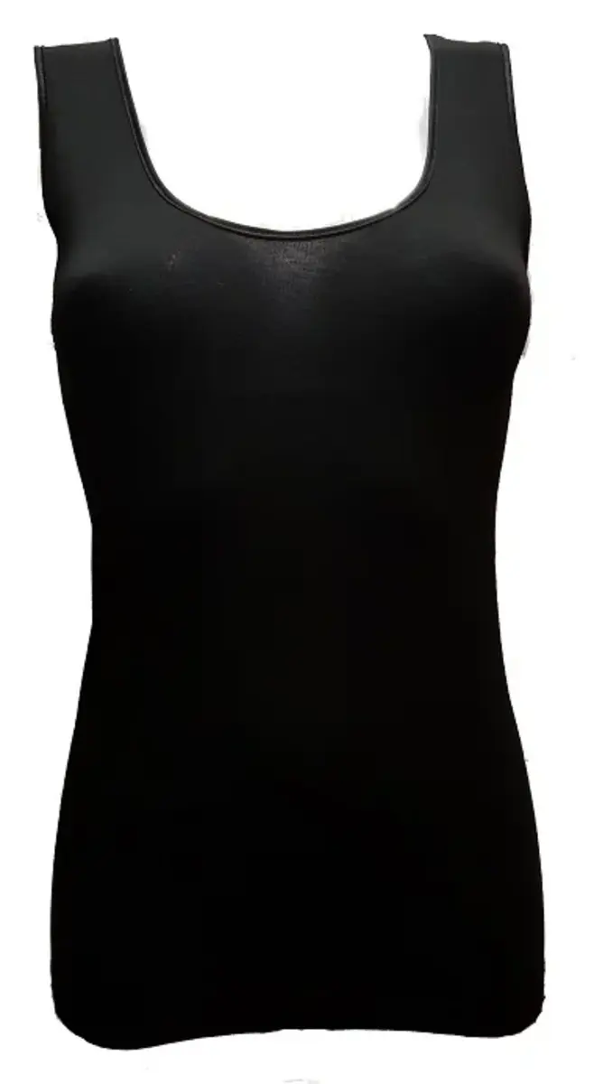 Toker Dames Hemdje, breed bandje 204/1 - 100% katoenen onderhemd - Singlet - Diepe hals Toker Dames Hemdje, breed bandje 204/1 - 100% katoenen onderhemd - Singlet - Diepe hals