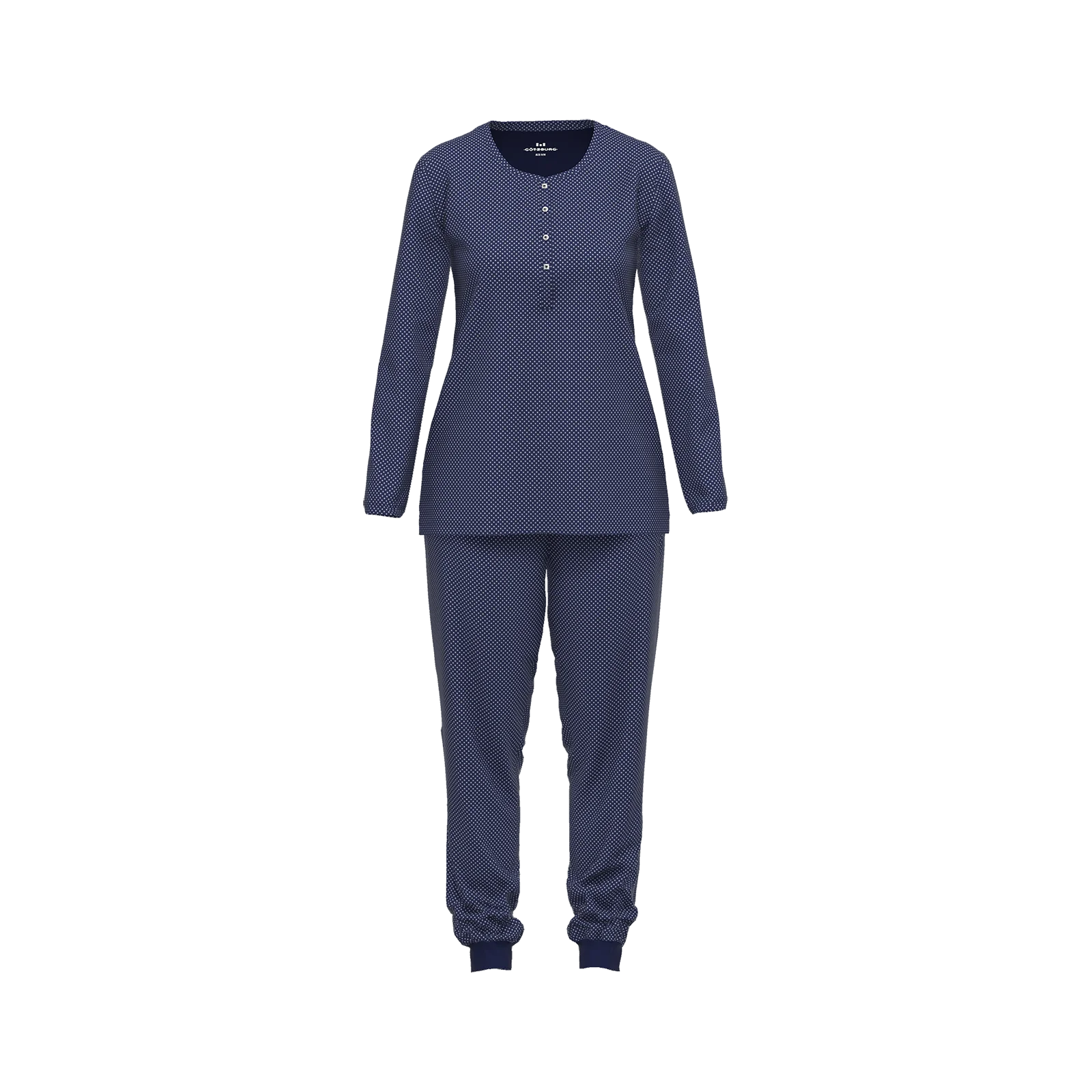 Gotzburg dames pyjama - Blue Dots - 250069