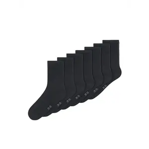 Name it 7-paar kinder sokken - zwart - Katoenen jongens en meisjes sokken - kleine maten Name it 7-paar kinder sokken - zwart - Katoenen jongens en meisjes sokken - kleine maten