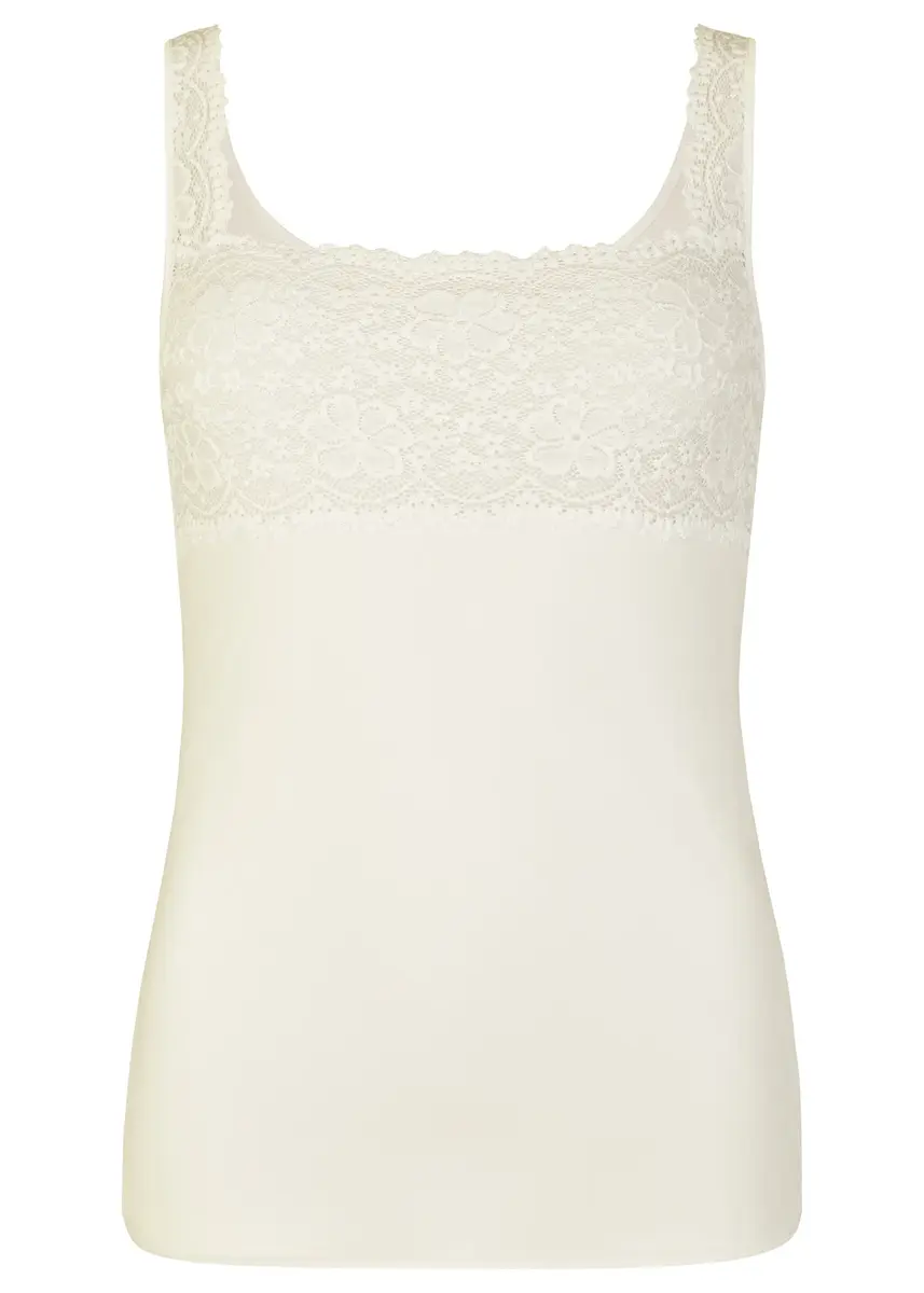 Nina von C dames hemd kant - Modal onderhemd vrouwen - Luxe Singlet met kant Nina von C dames hemd kant - Modal onderhemd vrouwen - Luxe Singlet met kant