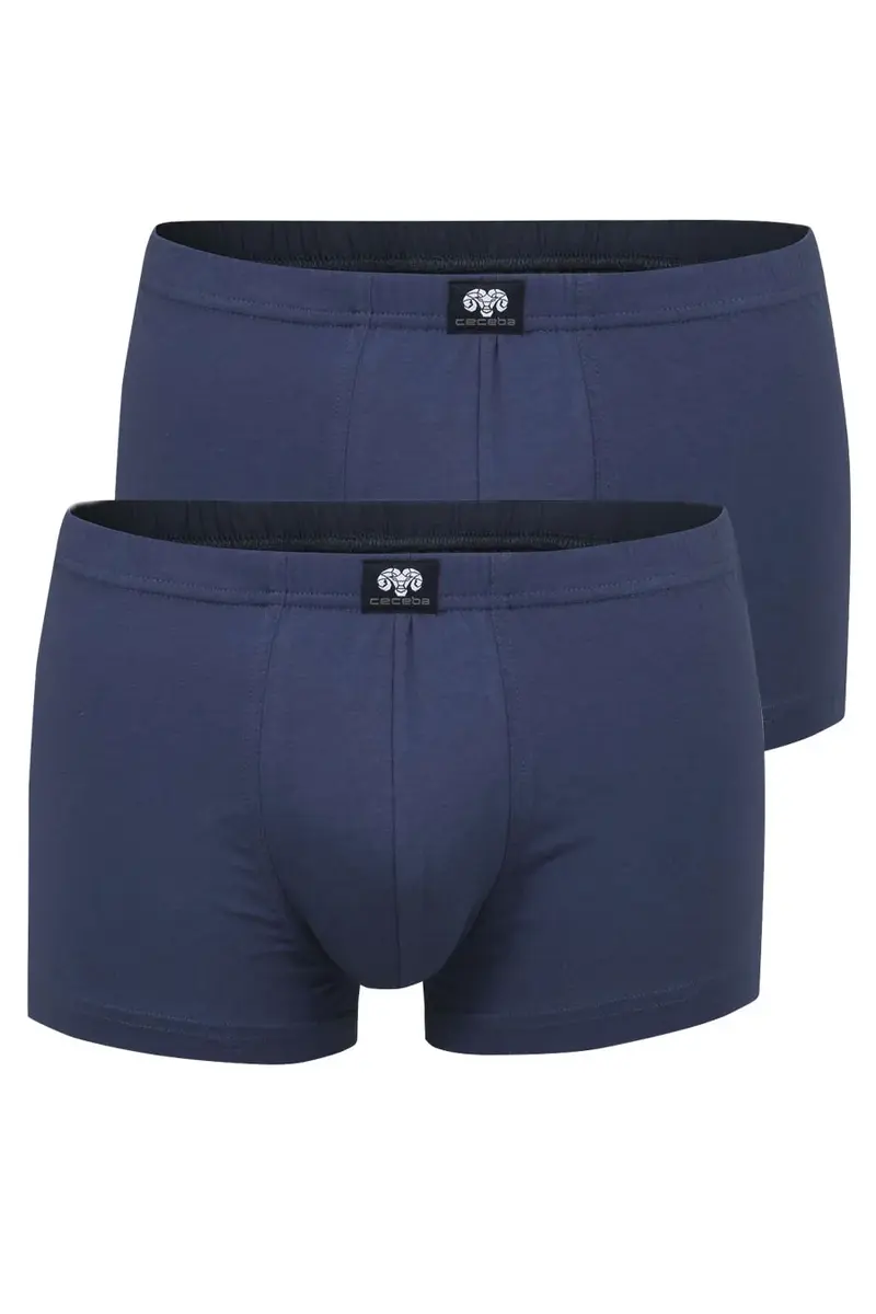 Ceceba 2-pak heren boxershorts 2700 - Blue - Blauw heren ondergoed - Grote maten katoenen onderbroeken