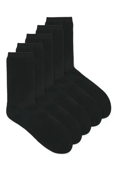 Jack & jones 5-paar  jongens sokken - zwart Jack & jones 5-paar  jongens sokken - zwart
