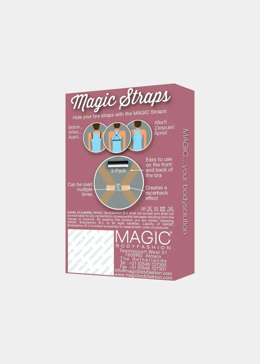 Magic straps - BH Racerback bandjes - 3 stuks - Maakt van jouw bh een racerback bh Magic straps - BH Racerback bandjes - 3 stuks - Maakt van jouw bh een racerback bh