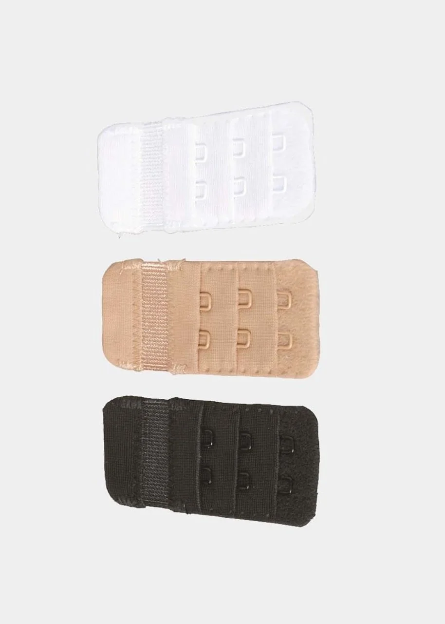 Magic 3 stuks bh Verlengstuk / tussenstuk 2 Haaks 3CM Breed - Bh verlenger