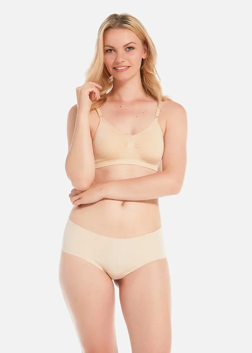 Magic dream 2-pak naadloze hipster - Organic - Naadloos dames ondergoed modal - Katoenen kruisje