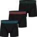 Gaubert 3-pack Heren boxershorts Bamboe - Zwarte bamboe heren onderbroeken - Zwart Combi