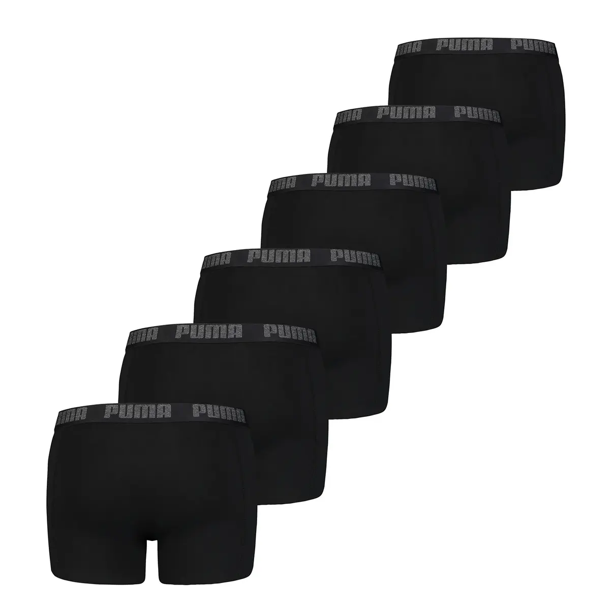 Puma 6-pack Heren Boxershort - Zwarte Multipack heren boxershorts Elastisch katoen Puma 6-pack Heren Boxershort - Zwarte Multipack heren boxershorts Elastisch katoen