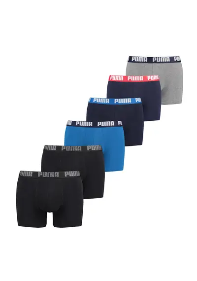 Puma 6-pack Heren Boxershorts - Combi Puma 6-pack Heren Boxershorts - Combi