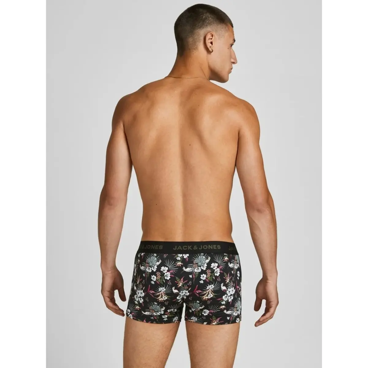 Jack & Jones 3-Pack heren boxershorts - Microfiber heren ondergoed -  Jac Flower