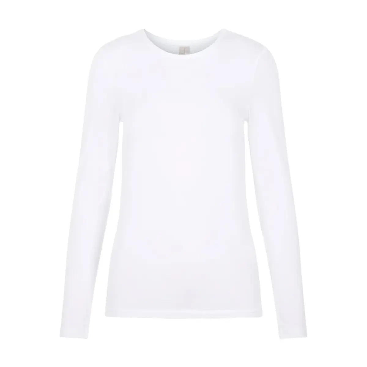 Pieces dames ondershirt lange mouw - Long Tee - Katoenen T-shirt lange mouwen - Wit - Zwart Pieces dames ondershirt lange mouw - Long Tee - Katoenen T-shirt lange mouwen - Wit - Zwart