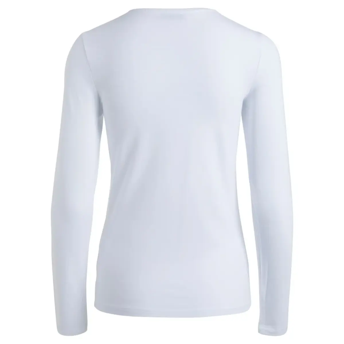 Pieces dames ondershirt lange mouw - Long Tee - Katoenen T-shirt lange mouwen - Wit - Zwart Pieces dames ondershirt lange mouw - Long Tee - Katoenen T-shirt lange mouwen - Wit - Zwart