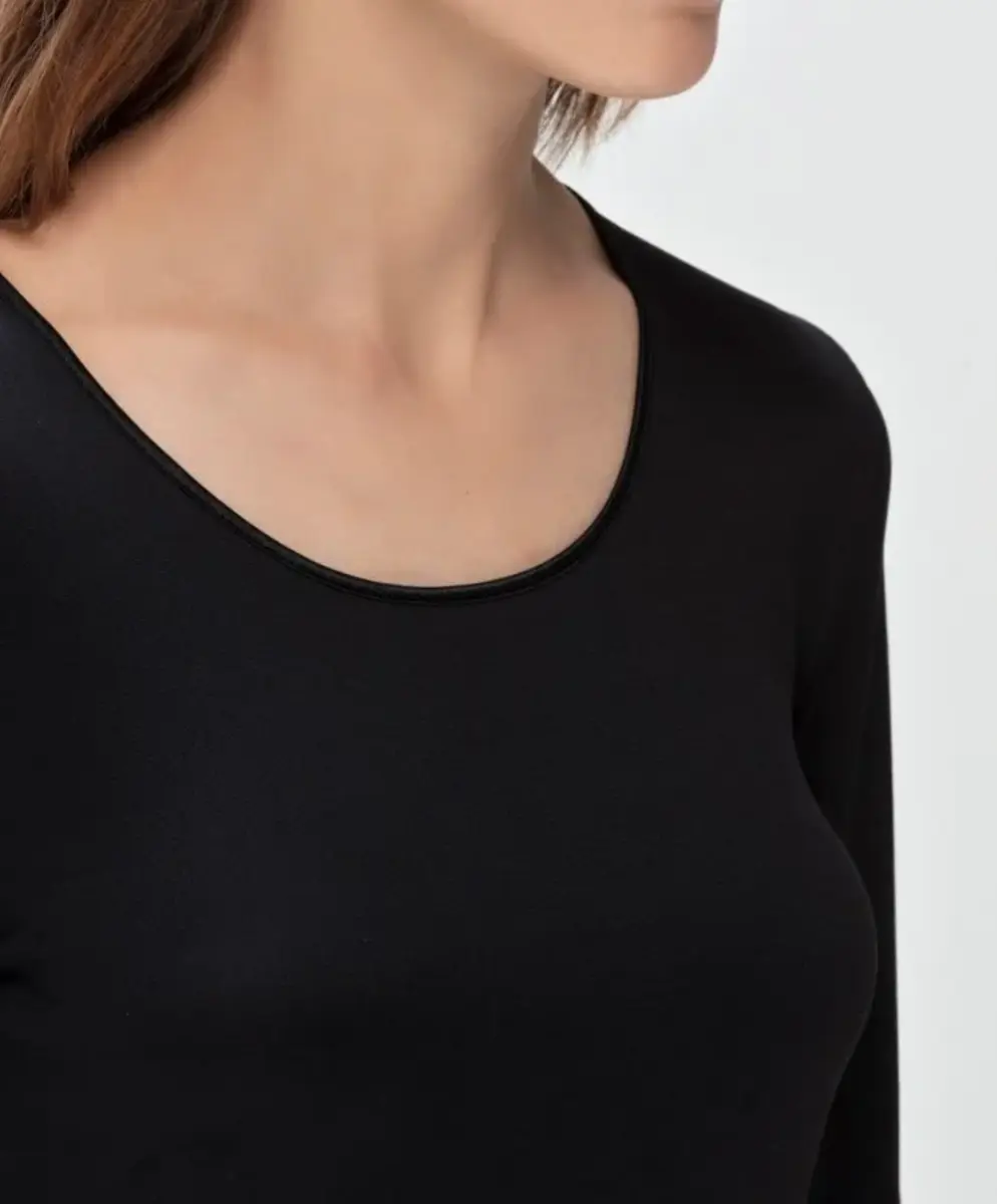 Nina von C dames ondershirt modal naadloos - Lange mouw - Ronde hals Nina von C dames ondershirt modal naadloos - Lange mouw - Ronde hals