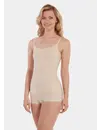 Magic licht corrigerend naadloos hemd smalle bandjes - Shapewear singlet huidskleur