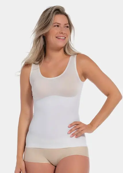 Magic corrigerend hemd brede bandjes 01DT - Naadloos Shapewear onderhemd buik corrigerend