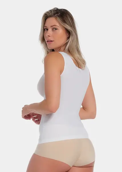 Magic corrigerend hemd brede bandjes 01DT - Naadloos Shapewear onderhemd buik corrigerend