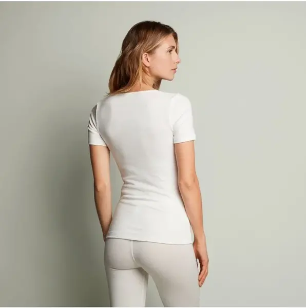 Ten Cate dames thermo shirt korte mouw - Kant - Warm thermo ondergoed dames - Diepe hals Ten Cate dames thermo shirt korte mouw - Kant - Warm thermo ondergoed dames - Diepe hals