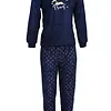 Outfitter velours meisjes pyjama - "Dreams" - Donkerblauw