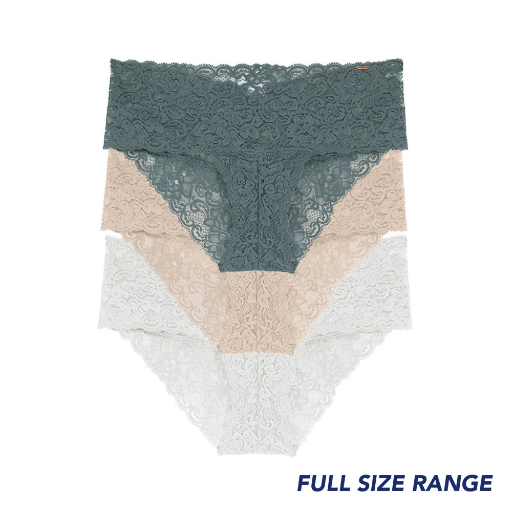 Dorina 3-pack Dames slips Kant - Lana - 3X0035 Dorina 3-pack Dames slips Kant - Lana - 3X0035