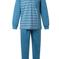 Gentlemen katoenen heren pyjama 4186-3 knoopjes