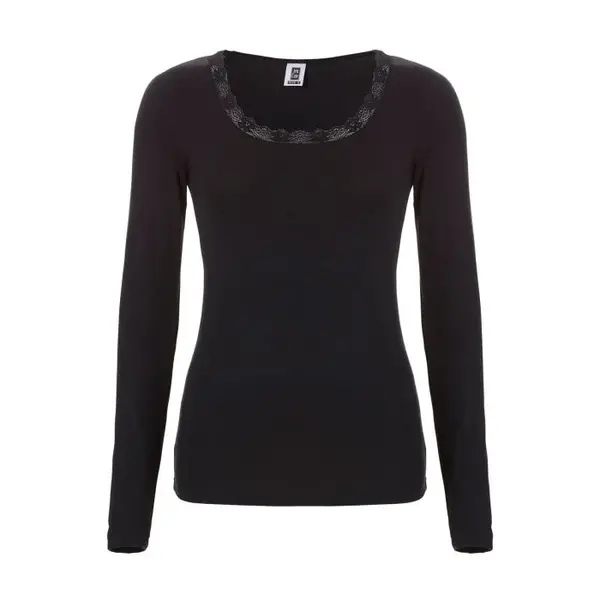 Ten Cate dames thermo shirt Lange mouw - Kanten Thermo ondergoed dames - Viloft - Diepe hals Ten Cate dames thermo shirt Lange mouw - Kanten Thermo ondergoed dames - Viloft - Diepe hals