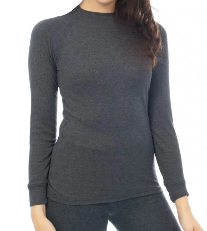 Heatkeeper Thermo ondergoed shirt dames - Lange mouw - Thermisch warm winter shirt - Hoge hals
