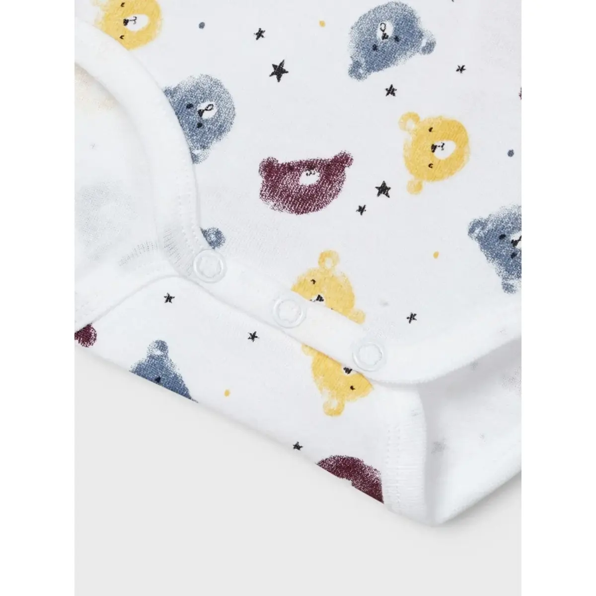 Name it 3-pack Rompertjes - Blue Bear - Biologisch katoen - lange mouw Name it 3-pack Rompertjes - Blue Bear - Biologisch katoen - lange mouw