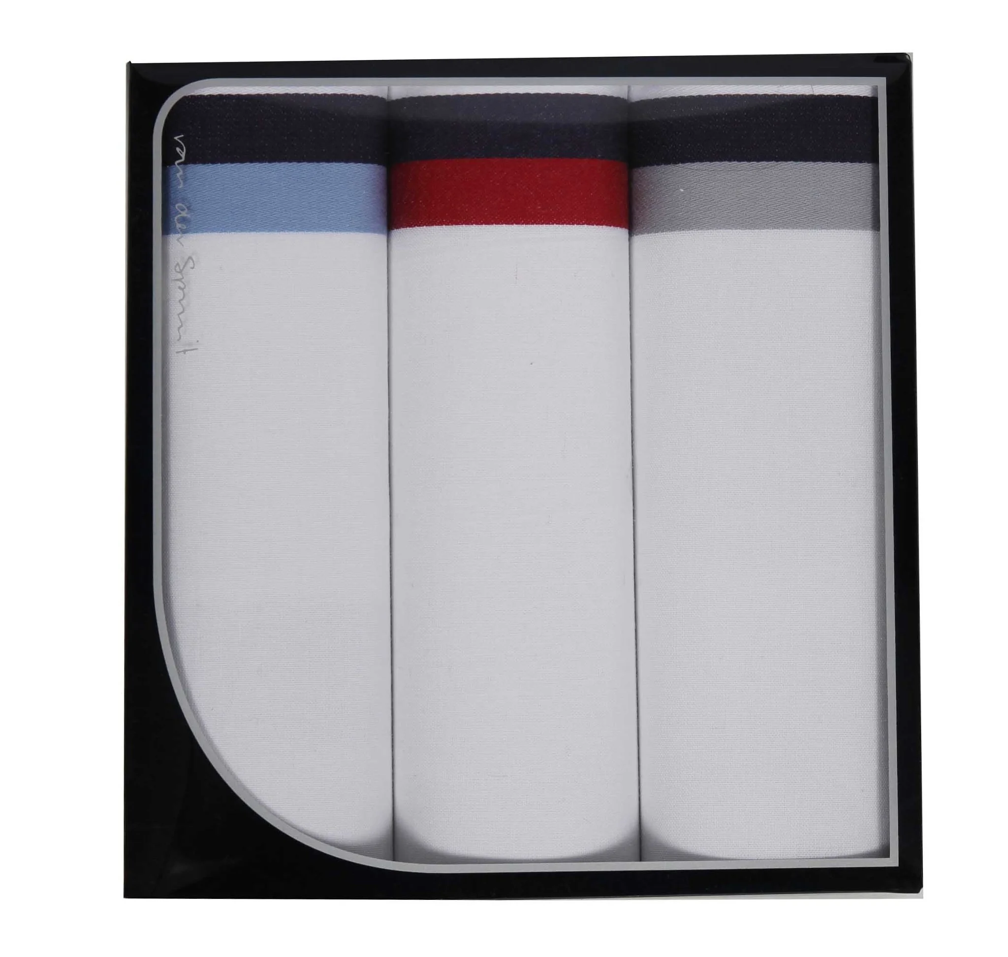 Swan 3 stuks - Heren zakdoeken, Club Origineel - Cadeauverpakking katoenen zakdoeken