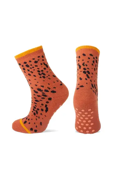 Basset Homepads Antislip sokken 1 paar Caramel Basset Homepads Antislip sokken 1 paar Caramel