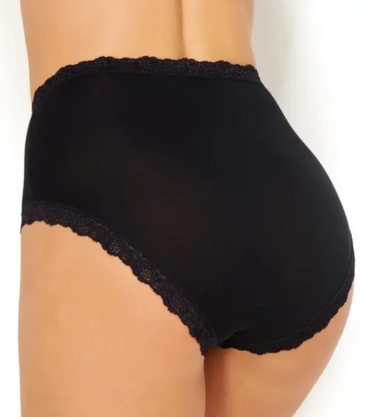 Nina von C 3-pack dames Taille slips - Kanten modal dames onderbroek - Katoenen kruisje Nina von C 3-pack dames Taille slips - Kanten modal dames onderbroek - Katoenen kruisje