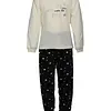 Cocodream velours meisjes pyjama - Stars - Creme