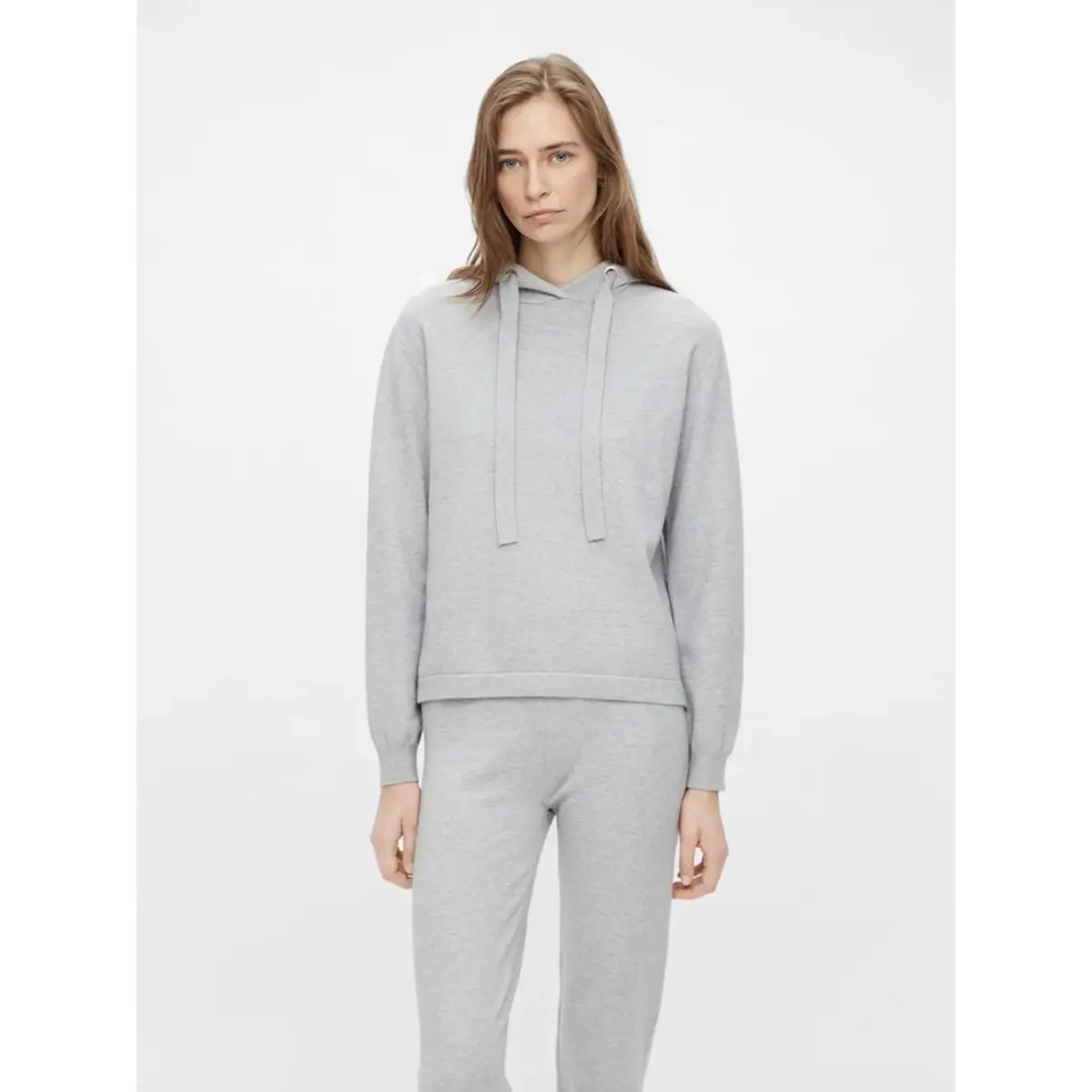 Pieces Lounge shirt / Hoodie - Grey Melange - Dames Loungewear hoodie grijs Pieces Lounge shirt / Hoodie - Grey Melange - Dames Loungewear hoodie grijs