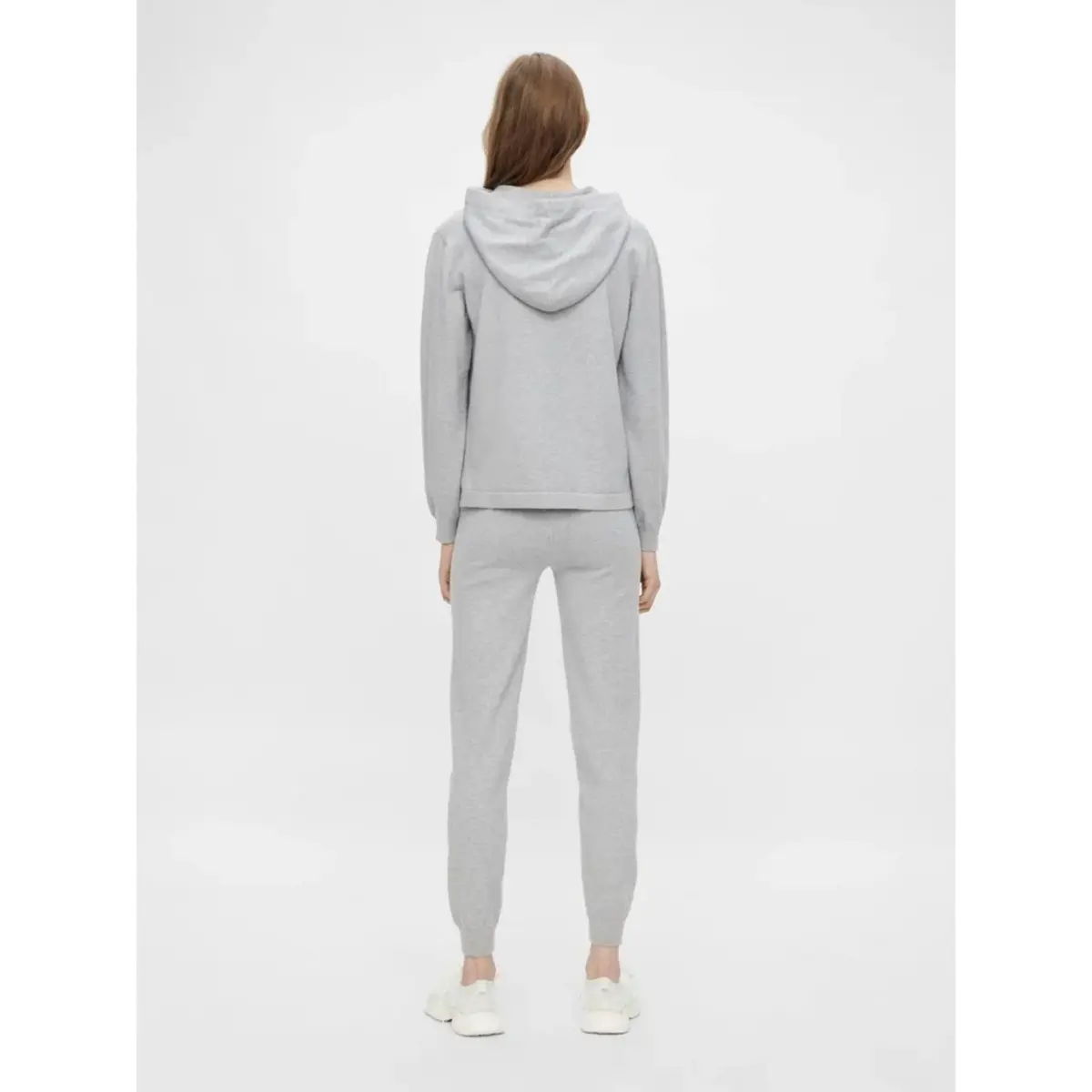 Pieces Lounge shirt / Hoodie - Grey Melange - Dames Loungewear hoodie grijs Pieces Lounge shirt / Hoodie - Grey Melange - Dames Loungewear hoodie grijs