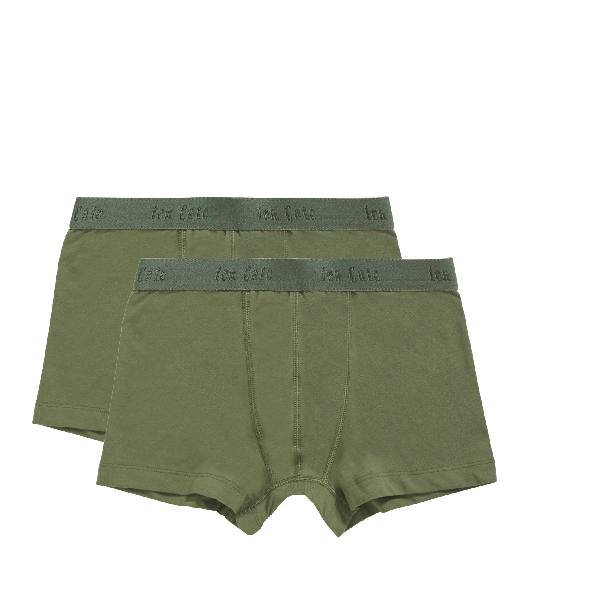 Ten Cate 2-pak Jongens boxershorts Organic - Biologisch katoenen kinder onderbroeken - Zwart - Grijs - Donkerblauw