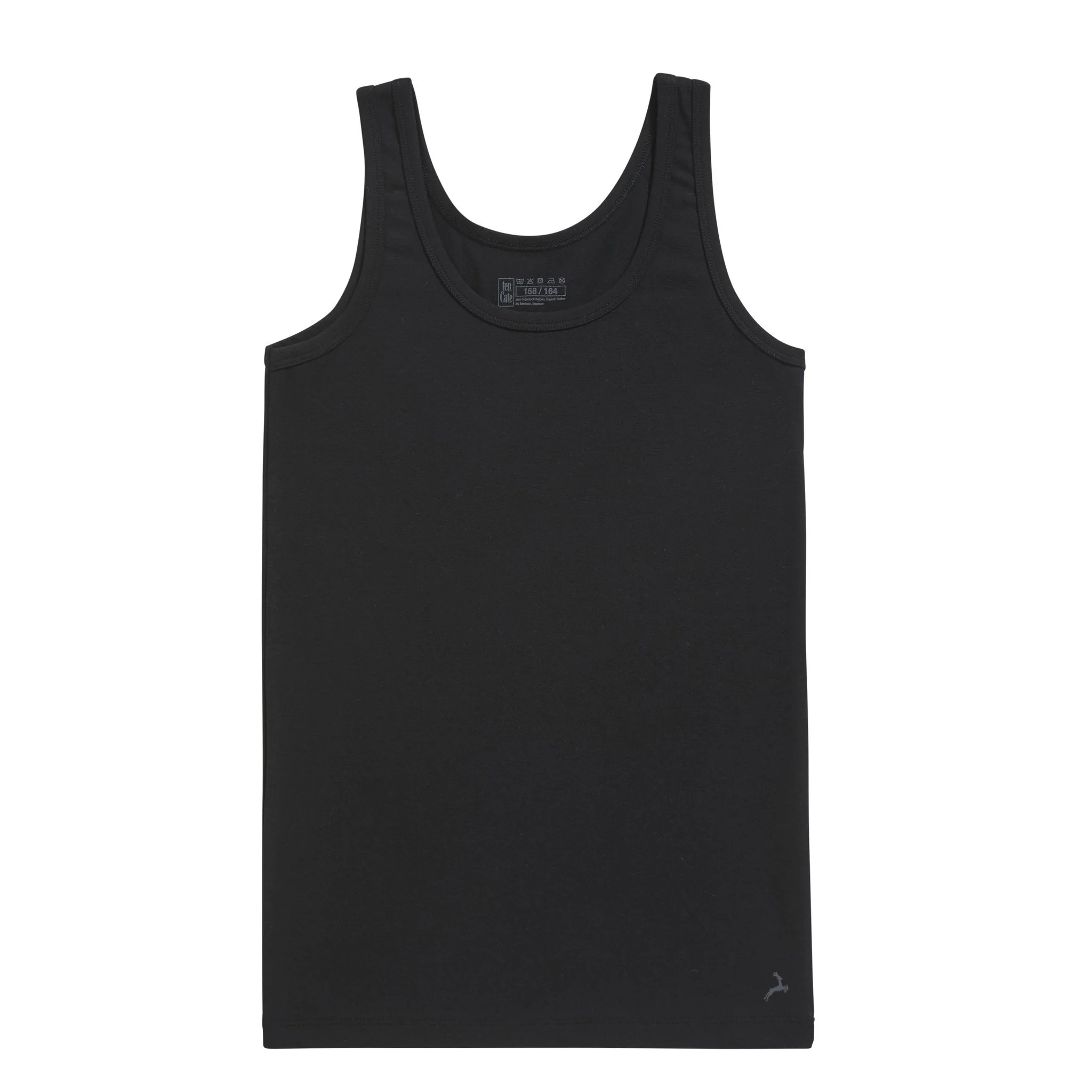 Ten Cate uni Jongens hemd Organic 31964 - Kinder onderhemd Biologisch katoen - Wit - Zwart - Donkerblauw - Grijs
