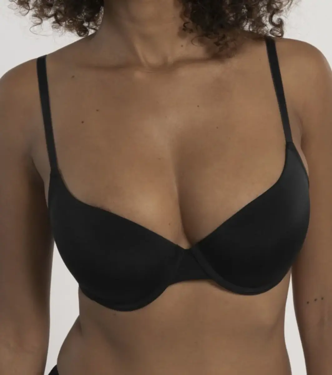 Dorina BH Beugel - T-shirt BH licht gevuld - Schijnt niet door - Goedkope maar goede bh - Zwart - Huidskleur - wit
