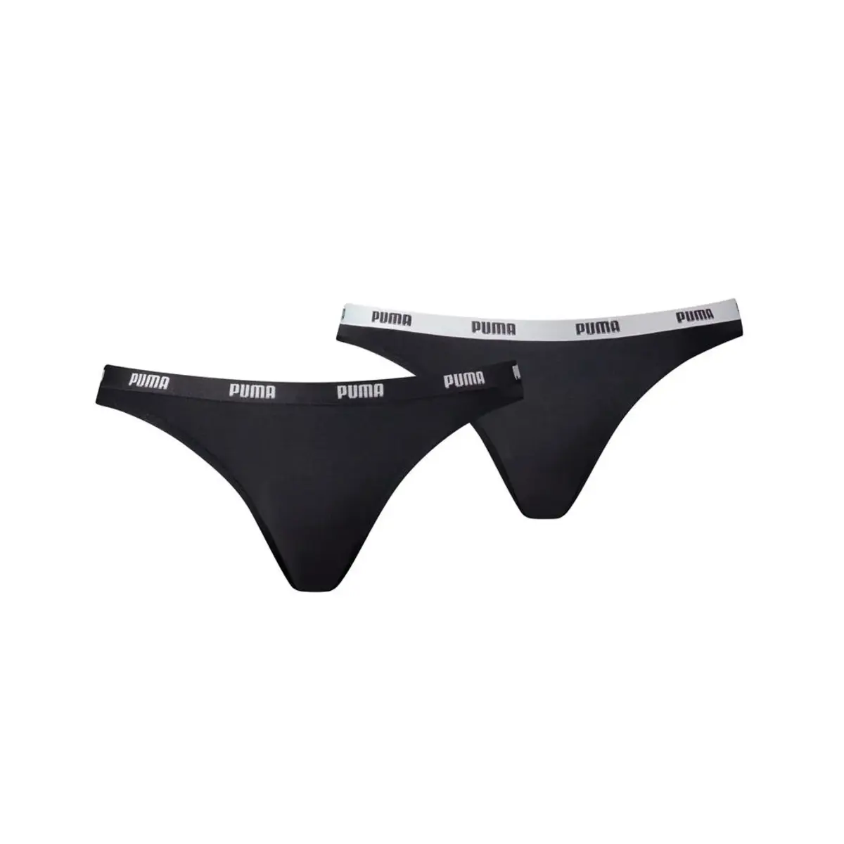Puma 2-Pack dames Bikini slips - Lage dames katoenen modal slips Puma 2-Pack dames Bikini slips - Lage dames katoenen modal slips