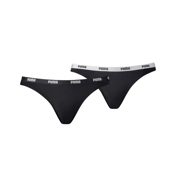 Puma 2-Pack dames Bikini slips - Lage dames katoenen modal slips Puma 2-Pack dames Bikini slips - Lage dames katoenen modal slips