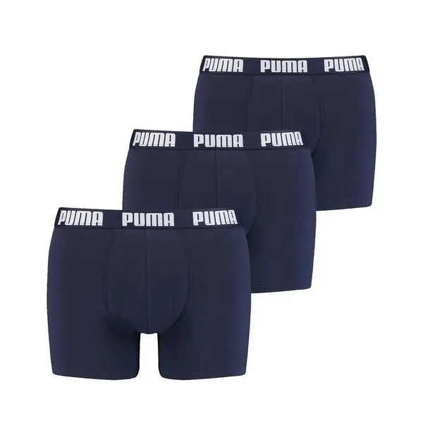Puma 3-pak Heren Boxershort Everyday - Katoenen heren onderbroeken - Zwart - Grijs- Donkerblauw Puma 3-pak Heren Boxershort Everyday - Katoenen heren onderbroeken - Zwart - Grijs- Donkerblauw